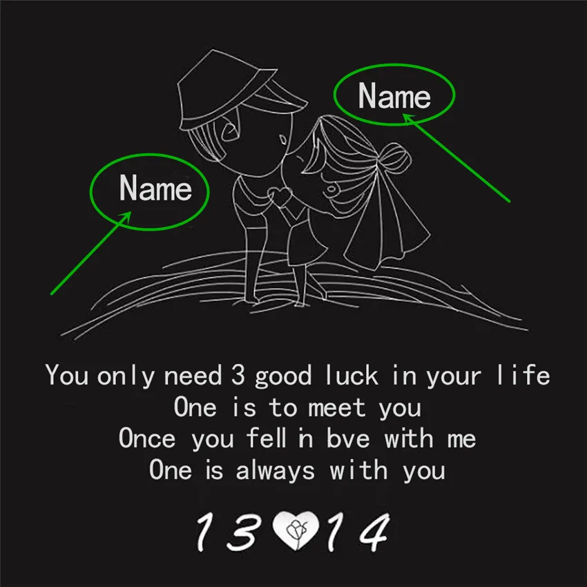 NTY-2 Пользовательское имя, 100 языков, проецируемое ожерелье с подвеской I Love You для женщин, розовое золото, серебро, Женское Ожерелье, модное ювелирное изделие - Окраска металла: NTY-2