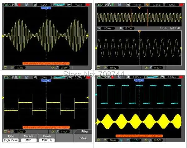 Цифровой Ручной осциллограф Hantek DSO1102B/мультиметр 100 МГц 1GSa/s|handheld oscilloscope|digital handheld