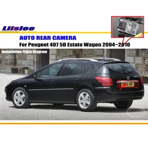 Автомобильная фотокамера заднего вида для Peugeot 407 5D парковочная камера заднего вида 2004 2005 2006 2007 2008 2009