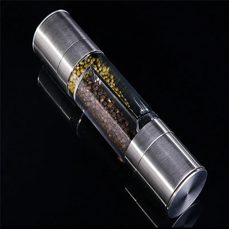 Новейший бытовой товар нержавеющая сталь ручная мельница для соли и перца набор