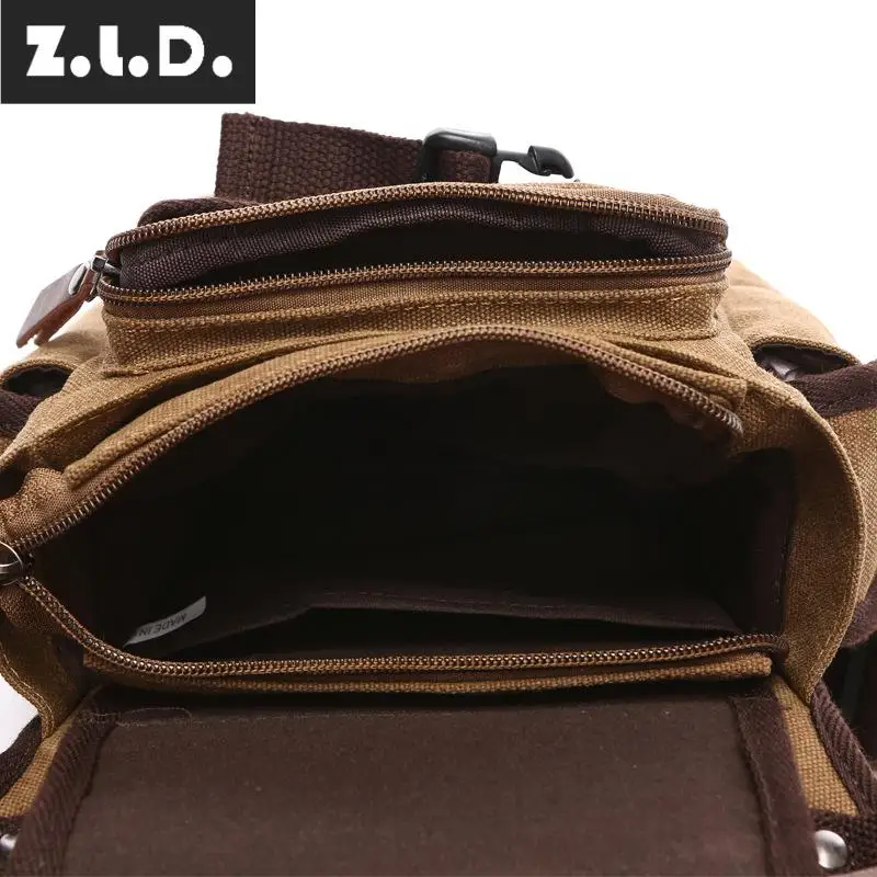 Модная брендовая дизайнерская Холщовая Сумка Z.L.D. женская сумка через плечо