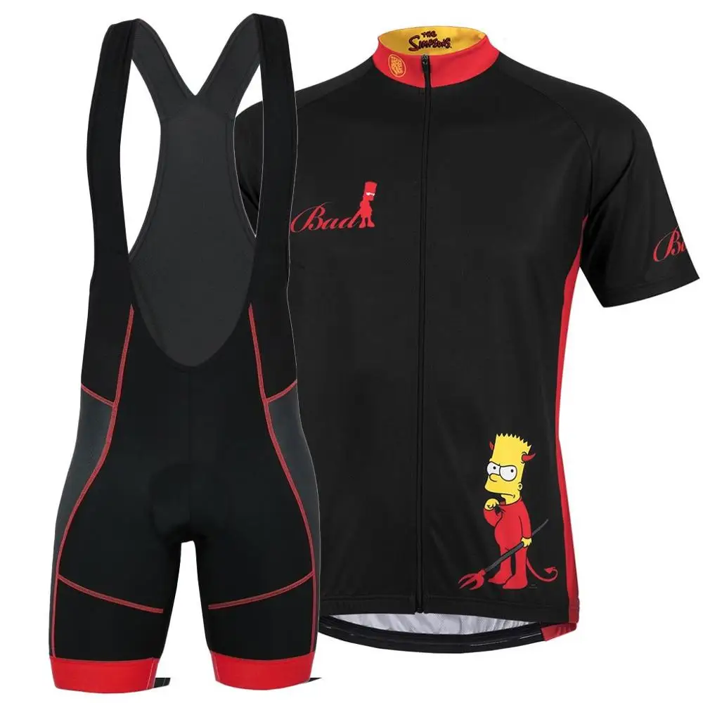 Xvertex Cycling jersey 2019 Team Simpson cycling clothing homer Ropa ciclismo New style short sleeve Jersey riding sports wear | Спорт и