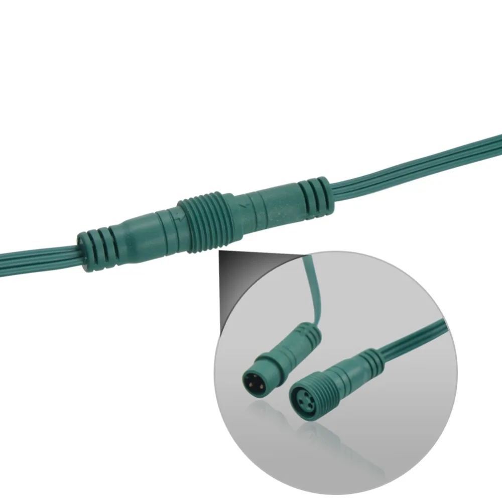 200 шт. 50 узлов/нитка C7/C9 S20 DC12V WS2811 адресуемые RGB светодиодные рождественские