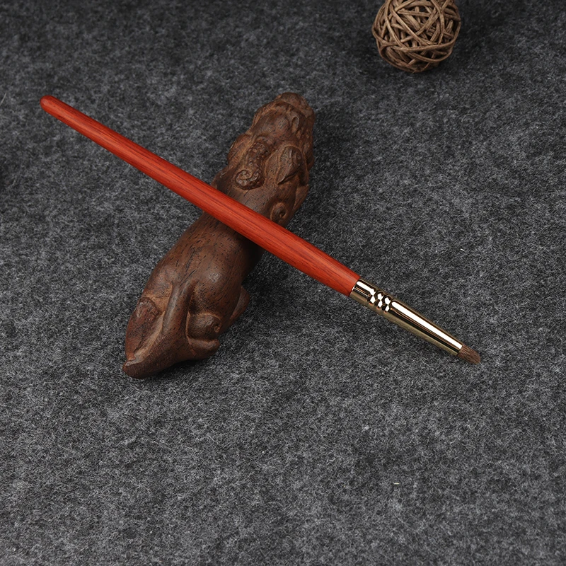 X014 Профессиональная ручная работа кисти для макияжа чрезвычайно мягкий рыжей