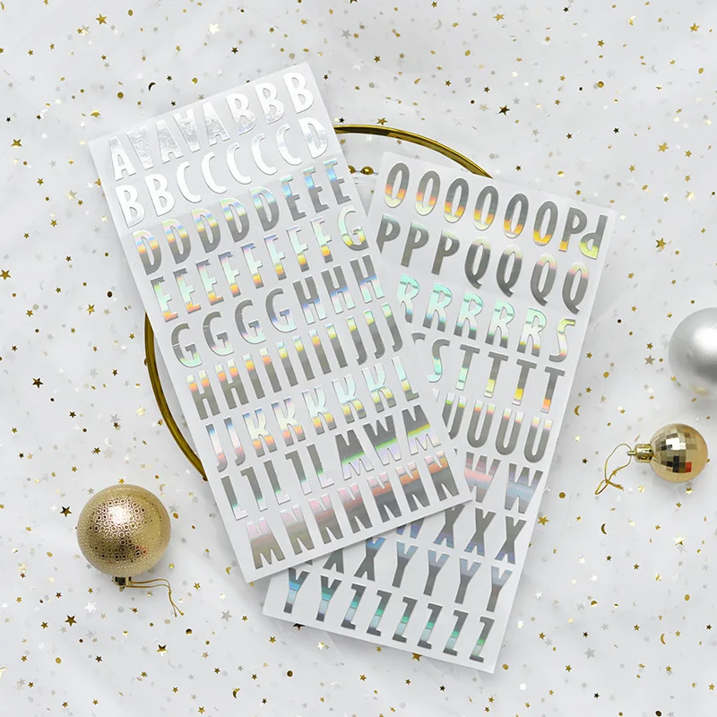 Lovedoki блестки серии лазерные буквы стикеры блокнот аксессуары для планировщика