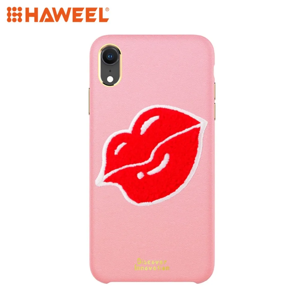 HAWEEL 3D вышивка PC + PU защитный чехол для iPhone XS MAX XR оболочка 3 стиля на выбор |