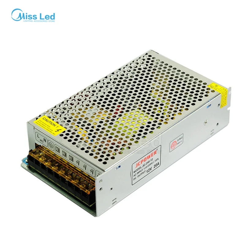 Оптовая продажа 12 V 1A/3A/5A/6.5A/8.5A/10A/12.5A/15A/16.5A/20A/25A/30A/40A/50A/60A переключатель светодиодный