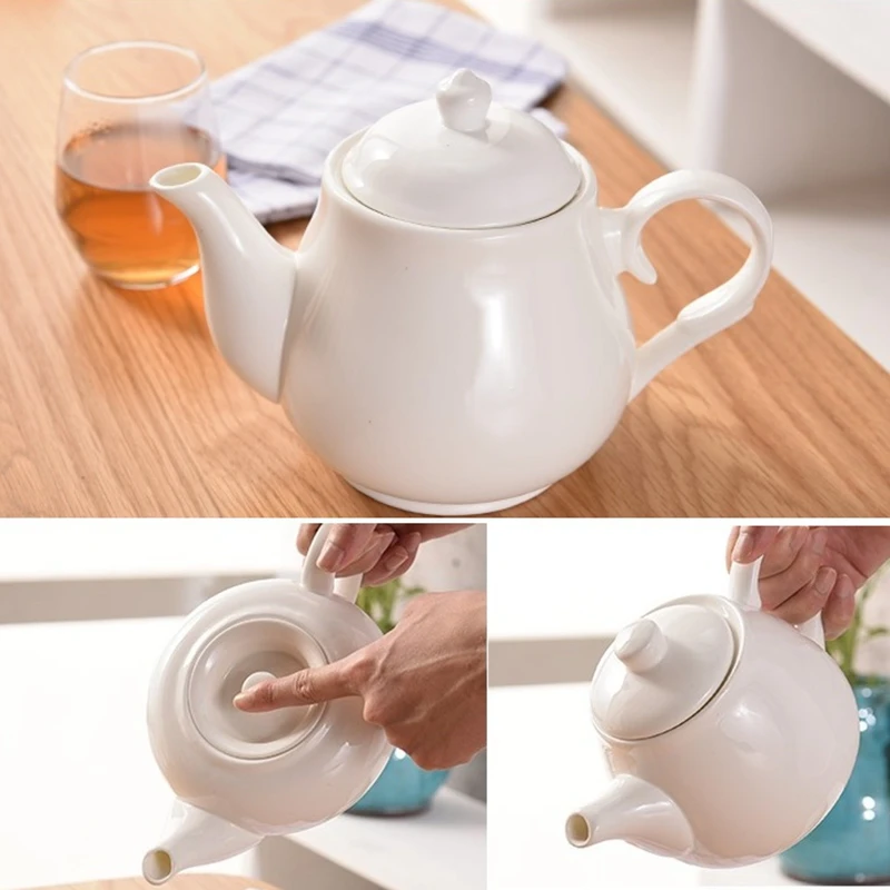 650ml 1000 мл из белой керамики Кофеварка Цветок Фруктовый чайник молочный кувшин для
