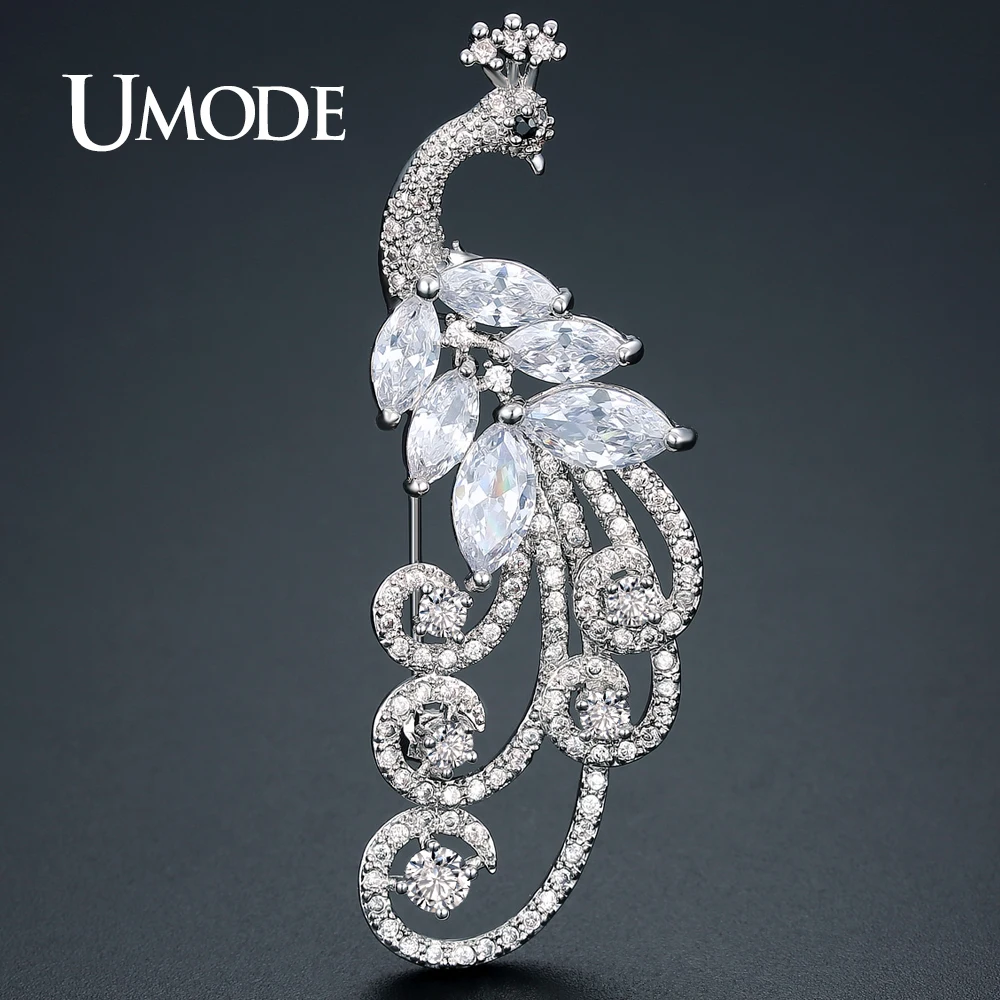 UMODE новые роскошные фианиты животные Феникс Броши для женщин модные ювелирные