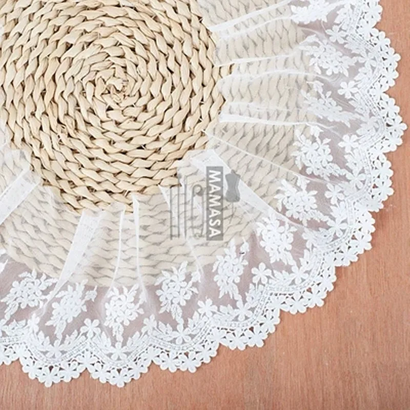 2 ярдов Высокое качество Новая Водорастворимая Сетка Пряжа вышивка ткань кружева