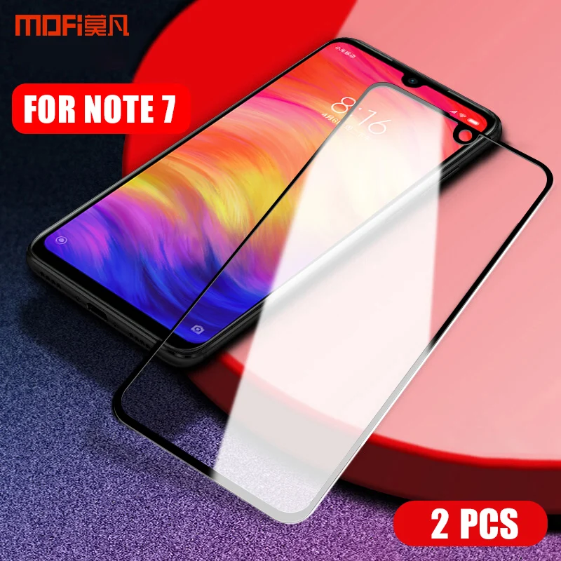 Стекло MOFI для redmi note 7 pro закаленное стекло xiaomi полноэкранная Защитная пленка 7pro |