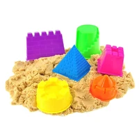 6pcs assorted sand clay mold for children educational play sand castle toyplasticine tool kits for baby children kids beach play