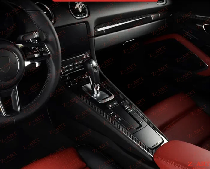 Z-ART части интерьера из углеродного волокна для Porsche Boxster Cayman718 части внутренней отделки из углеродного волокна для Porsche 718