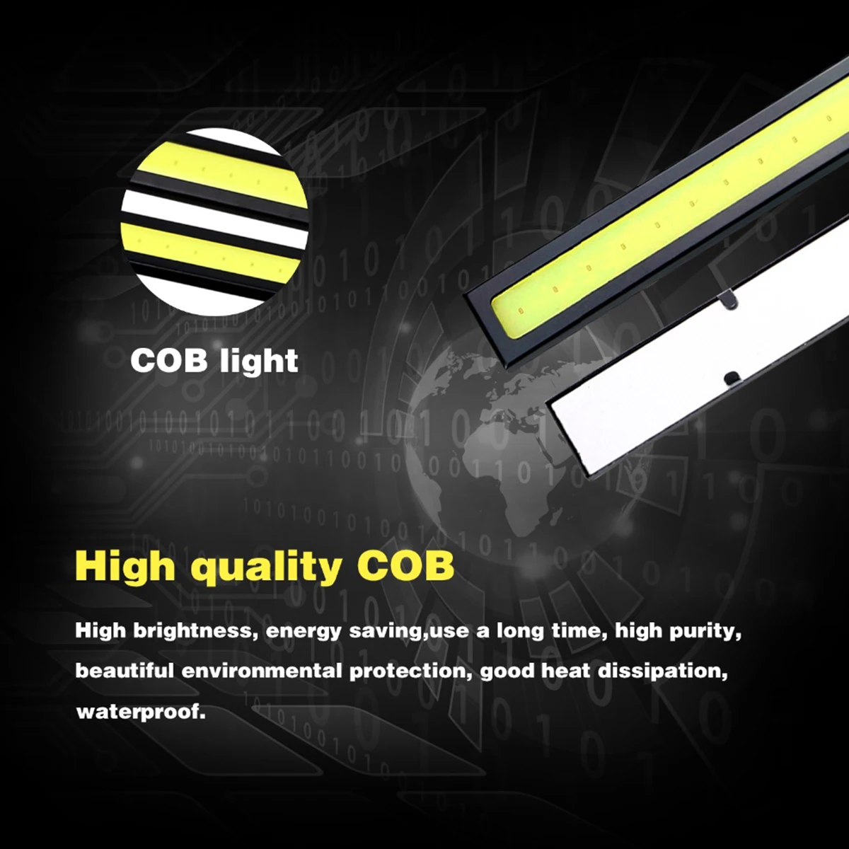 2 шт. светодиодный дневные ходовые огни для автомобиля ультраяркие 12 В 17 см