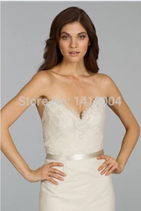 2015 New Arrival Mermaid Bridal Gowns Sexy Backless Applique Belt Lace See through Maxi Dress Top Quality Wedding Dresses | Свадьбы и
