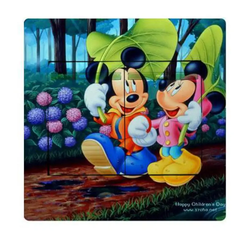 2 шт мультфильм творческий Микки Минни серии ПВХ выключатель света стикер