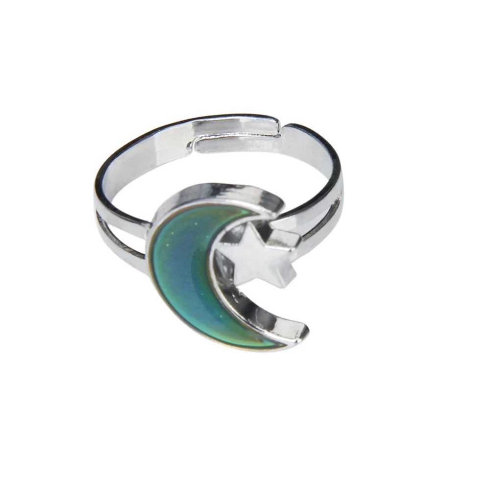 PIXNOR Модные регулируемый луна и звезды в форме Цвет изменить чувства эмоции