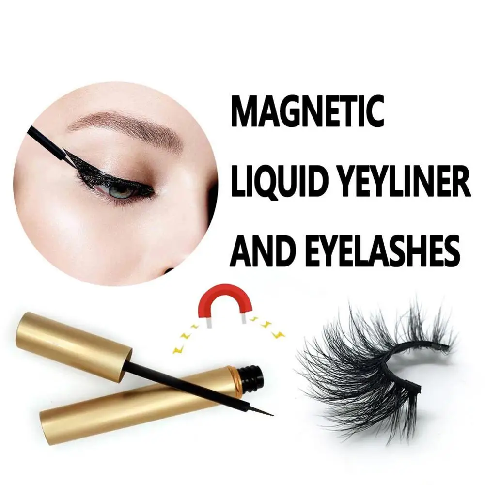 Новинка Магнитная жидкая подводка для глаз 1 пара пять магнитных накладных