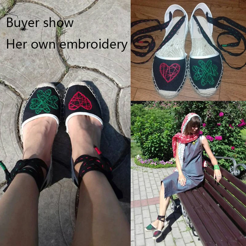 Женские холщовые Эспадрильи на плоской подошве с ремешком щиколотке женские