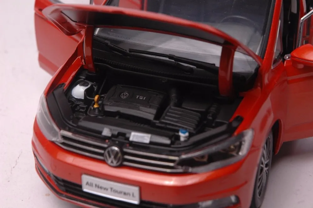 1:18 литья под давлением модели для Volkswagen VW все новые Touran л оранжевый MPV сплав игрушечный автомобиль миниатюрный коллекция подарки