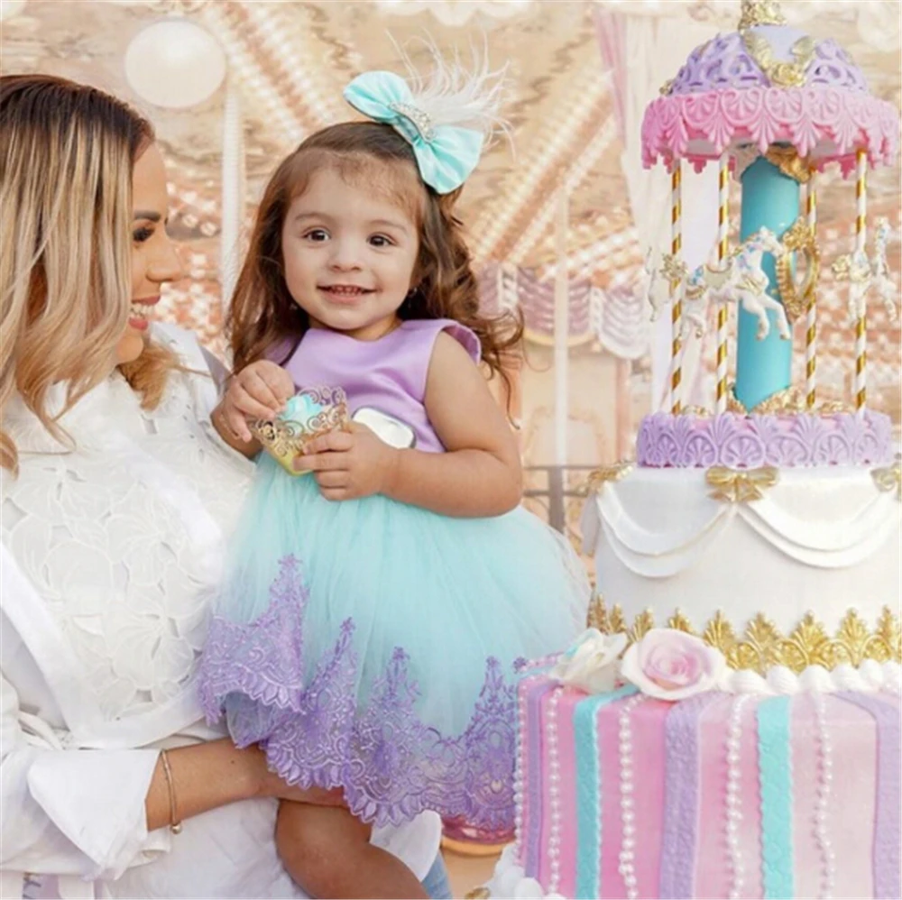 Little Girl Ceremonies Dress Baby Children's Clothing Tutu Kids Dresses for Girls Clothes Wedding Party Gown Vestidos Robe Fille | Детская