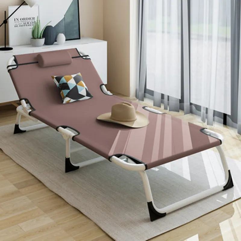Модная складная кровать шезлонг спальная для офиса или отдыха на природе сна