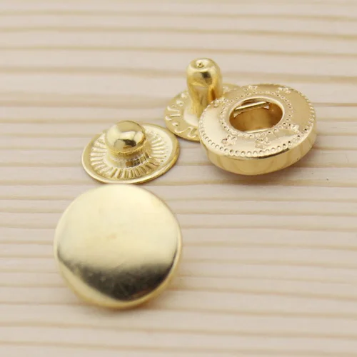 Пуховик в стиле пэчворк Круглый медная Кнопка диаметром 12 мм 4 цвета аксессуары