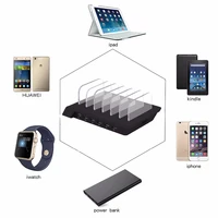 new 6 port usb charging station multi function charger adapter for iphone android smartphone tablet xiaomi huawei iphone