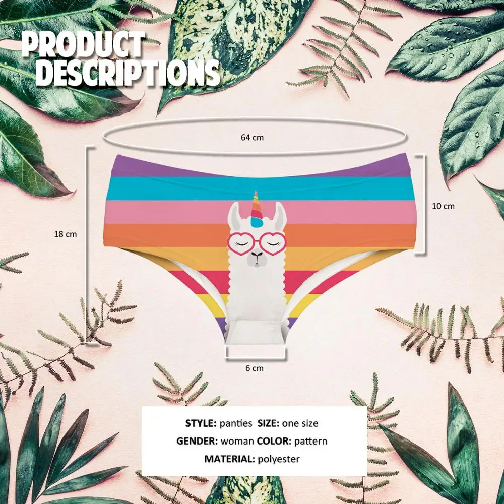 LEIMOLIS единорог мультфильм животных Забавный принт сексуальные горячие трусики