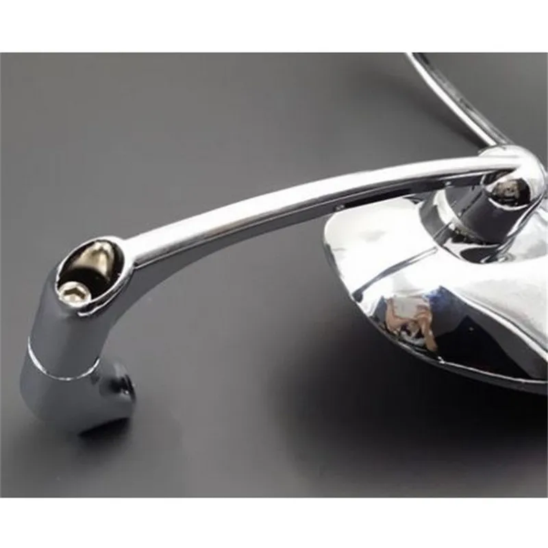 Chrome Motorcycle Rear View Mirrors Moto Backup Mirror Classic Motorbike Reflective Universal Motocycle Accessories for | Автомобили и