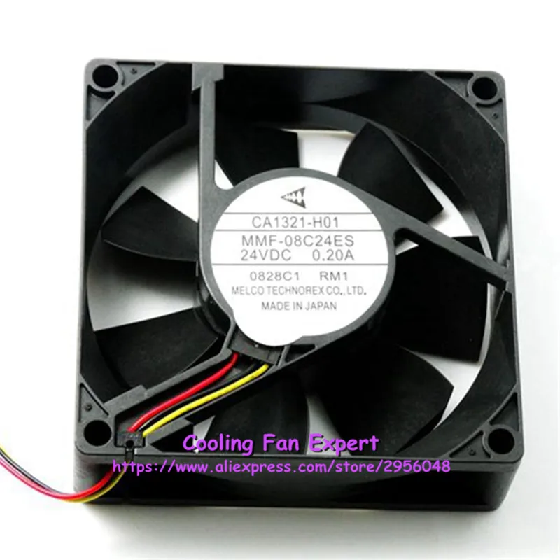 MMF 08C24ES Инвертор Вентилятор охлаждения dc 24 В 0.16A 8025 8 см 80*80*25 мм 3 провода|Запасные
