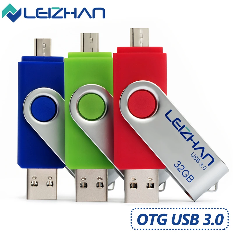 Флеш накопитель LEIZHAN 128 ГБ usb 3 0 android флеш фотофлешка для Galaxy S7/S6/S5/S4/S3 64 32 16 8 micro memory