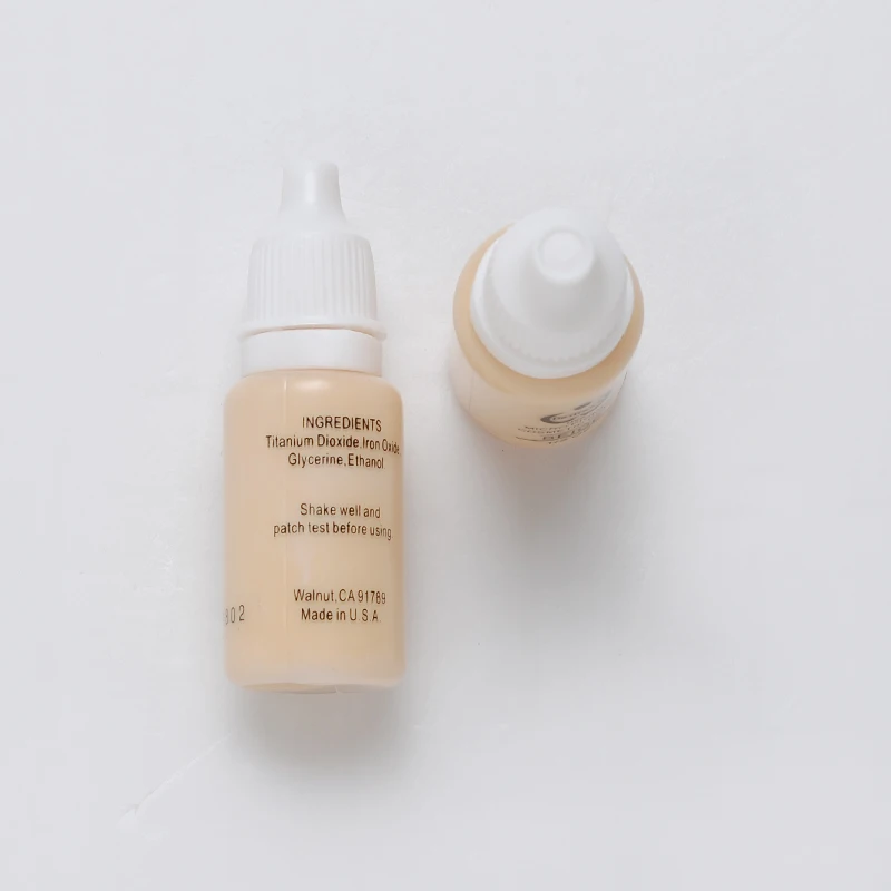 Бежевый цвет 2 шт тату чернила Перманентный макияж Пигмент ручная вышитая