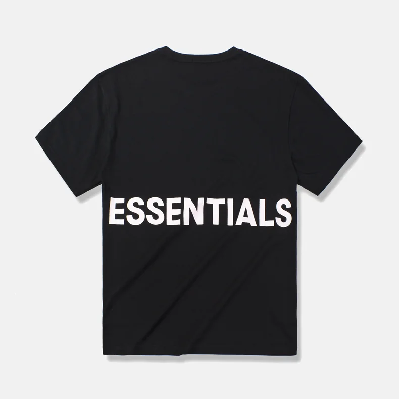 1 Черный Туман STREET белый/BLCK сетки с рукавами Essential для мужчин женщин Письмо печати футболка с коротким рукавом 5 цветов - Цвет: 1