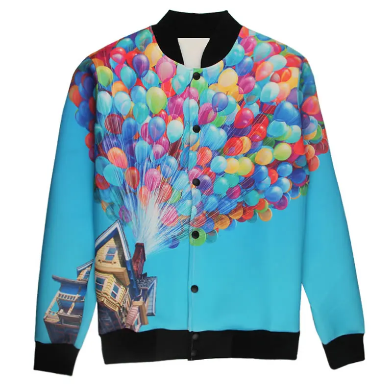 Модные толстовки с капюшоном 3D куртки рисунком зимние Костюмы комплект Бейсбол