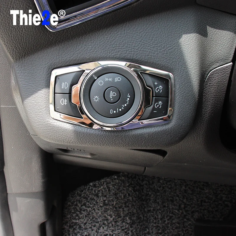 Автомобильные наклейки из нержавеющей стали для Фар Ford Focus 3 MK3 2012 2013 Kuga Mondeo