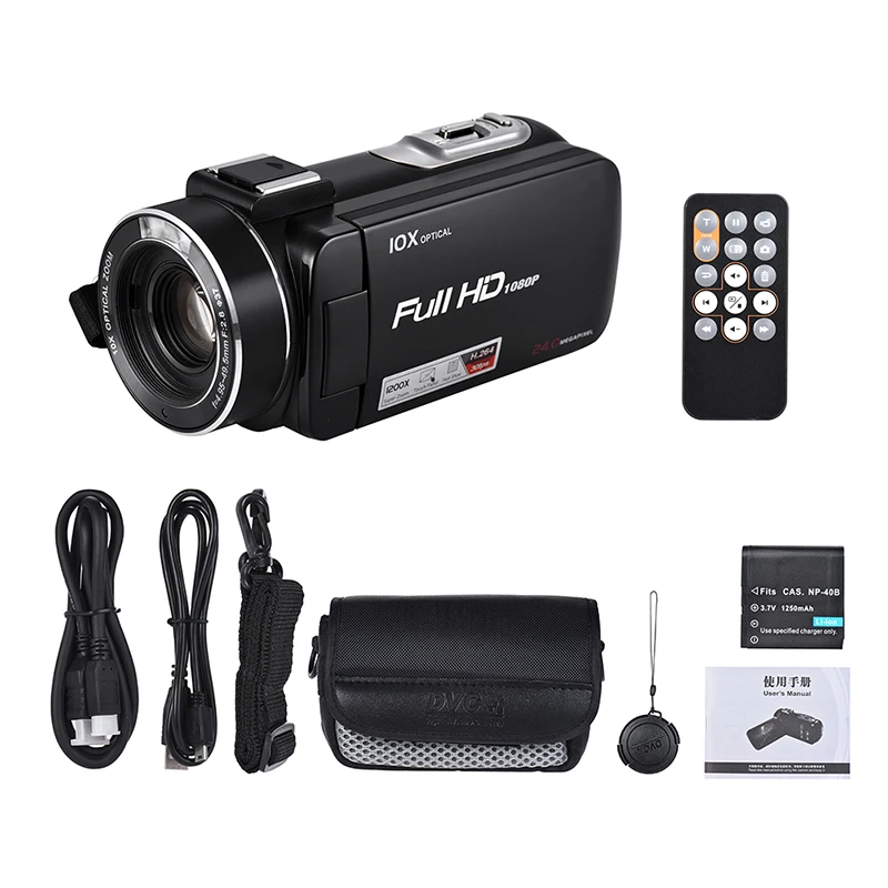 HDV Z82 Full HD Цифровая камера 3 0 дюймов TFT lcd сенсорный экран профессиональная