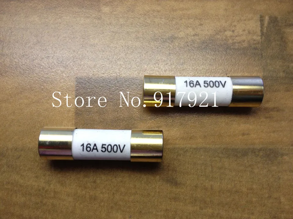 

[ZOB] The original American 16A 500V technician level around 10.3X38 fuse fuse tube imported gold --10PCS/LOT