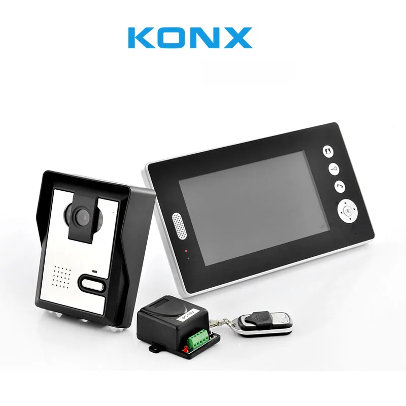 Konx 7 дюймов цифровой Wirel видео Дверные звонки Цвет Видеодомофоны Системы ЖК