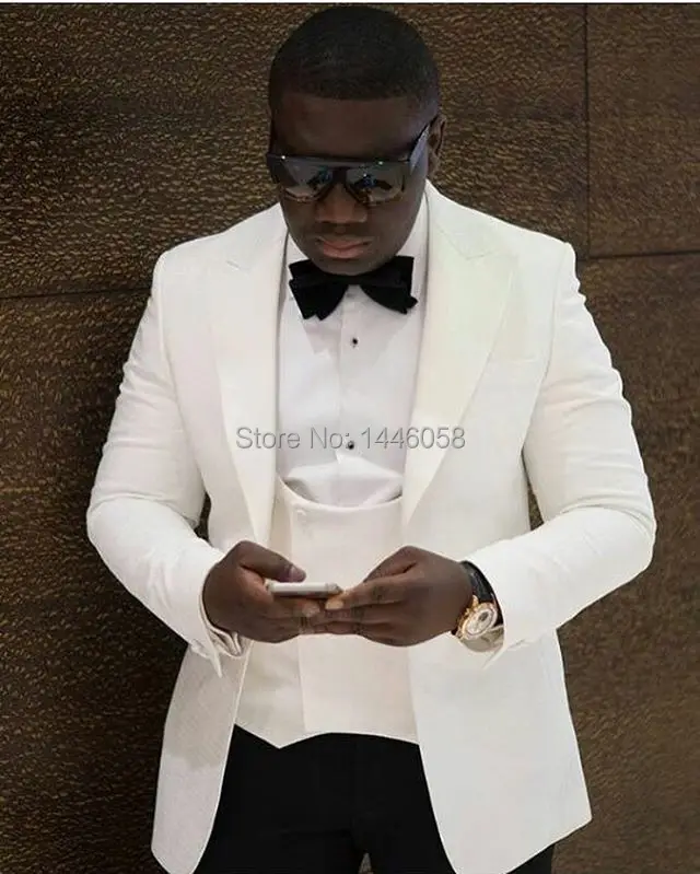 Мужской костюм Traje Hombre облегающий двубортный жилет формальный мужской смокинги
