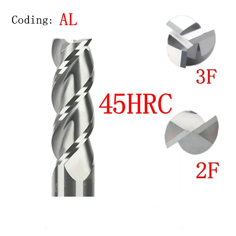 Концевая фреза HRC45/HRC50/HRC55/HRC60/HRC65/4F/2F/10/150 мм|aluminium milling cutter|milling cuttercarbide tool |