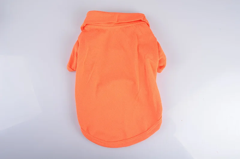 orange Рубашка поло Милая Повседневная рубашка туристическая с коротким рукавом маленькая собака блуза с принтом кошки товары для собак - Цвет: orange