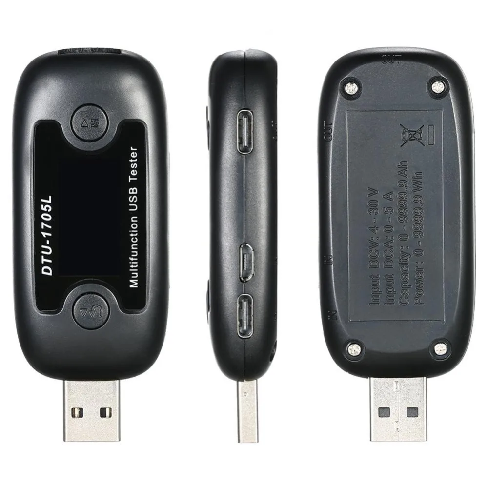 DTU 1705L Быстрая зарядка USB ЖК тестер напряжение тока измеритель мощности