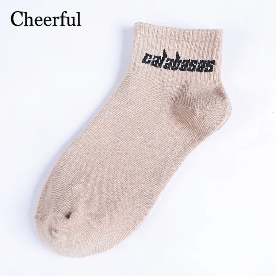 2019 личность письмо спортивные носки хип хоп скейтборд счастливые Уличная мода 100%