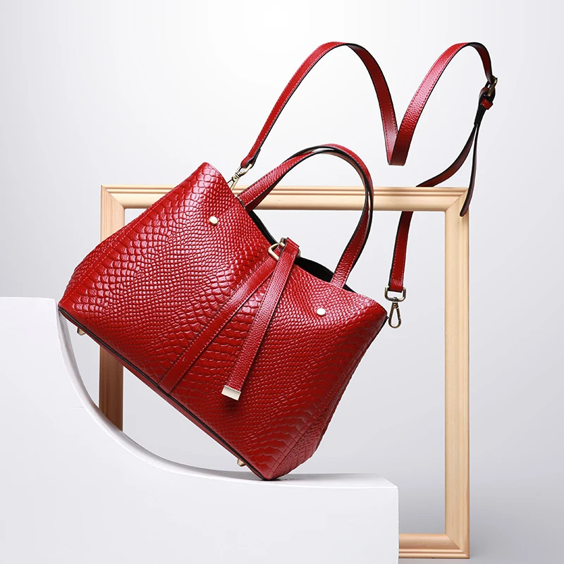 ESUFEIR женская сумка из натуральной кожи через плечо под змеиную кожу от известного