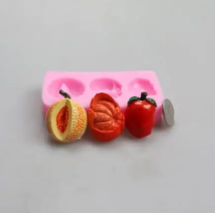 Фрукты и овощи инструменты для украшения тортов из мастики Sugarcraft силиконовые формы для торта кухня выпечки Gumpaste шоколадные формы - Цвет: 9