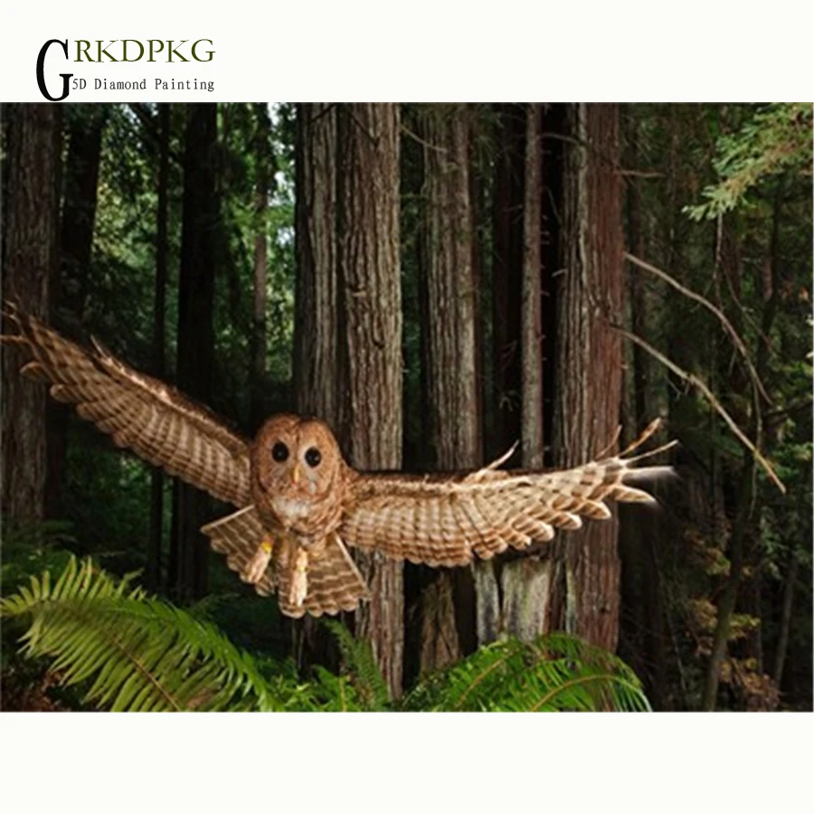 

5d DIY Diamond Embroidery owl forest gift Diamond Painting Cross Stitch Full Square Rhinestone Mosaic Unfinished Home Decoration