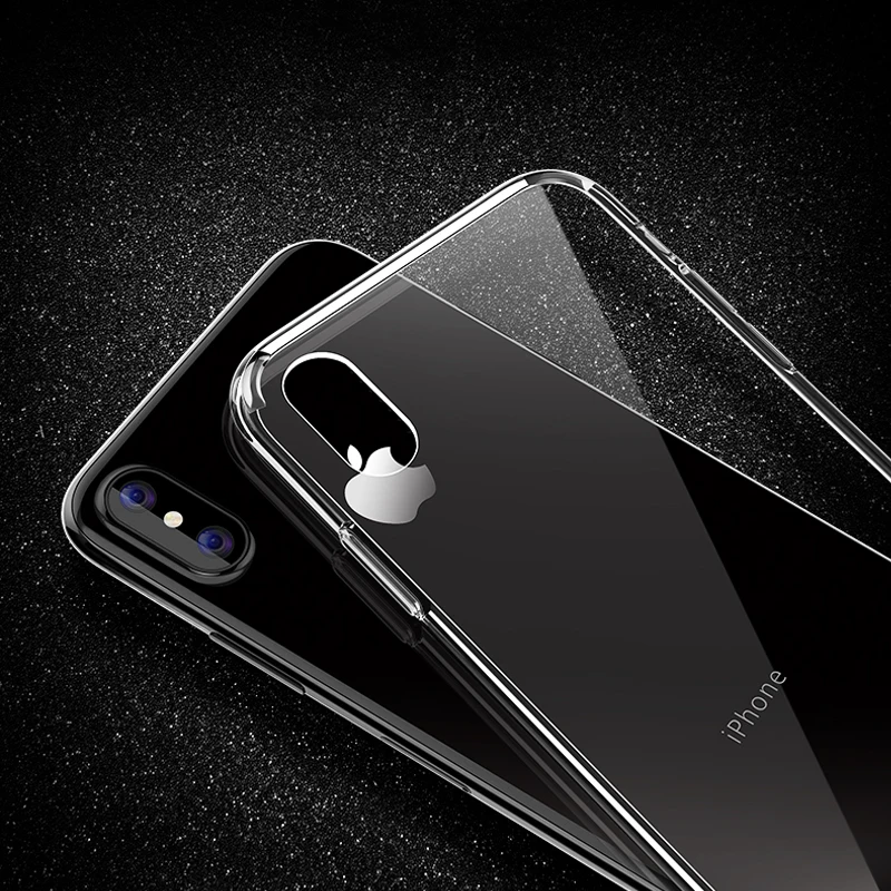 Прозрачный силиконовый чехол для iPhone 4 4S 5 5S SE 6 6s 7 8 Plus мягкий прозрачный из ТПУ X 10