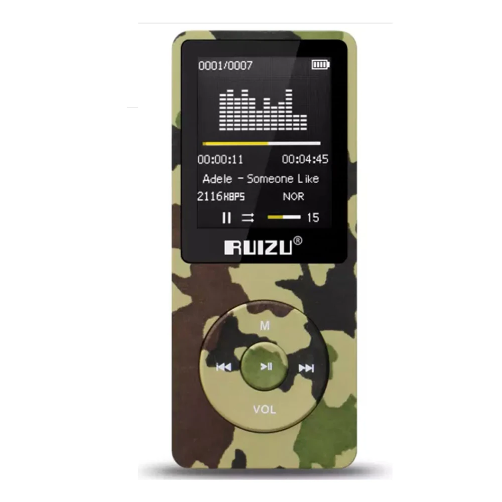 MP3 плеер ruidu X02 Hifi APE/FLAC/WAV 8 Гб 1,8 ''экран 80 часов спортивный музыкальный mp3-плеер fm-радио диктофон электронная книга