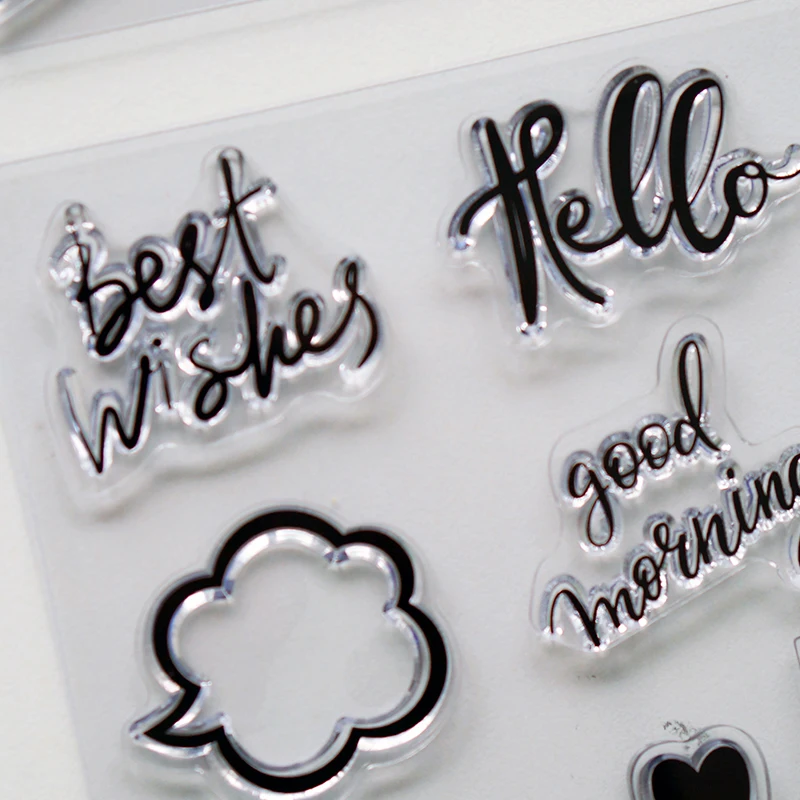 Lovedoki креативный прозрачный штамп/печать Dialog печать скрапбук дневник альбом